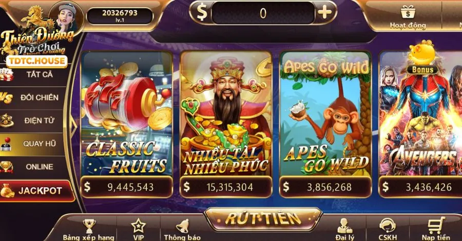 Slot game đa dạng sv288